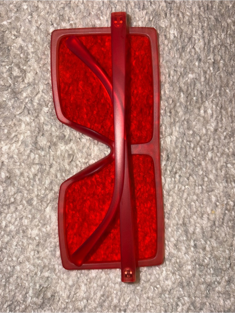 Bold Red Women’s Fashion Sunglasses - Unbranded